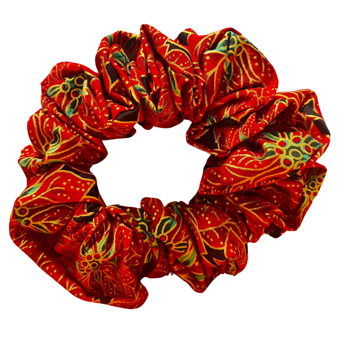 Christmas Gold Scrunchie