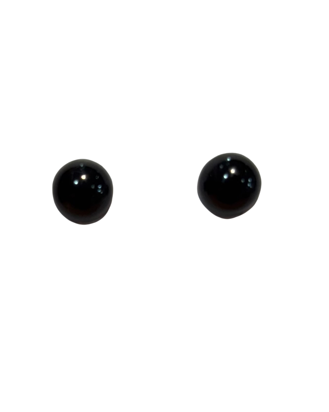 8mm Black Stud Toy Eye & Washer (Price per pair)